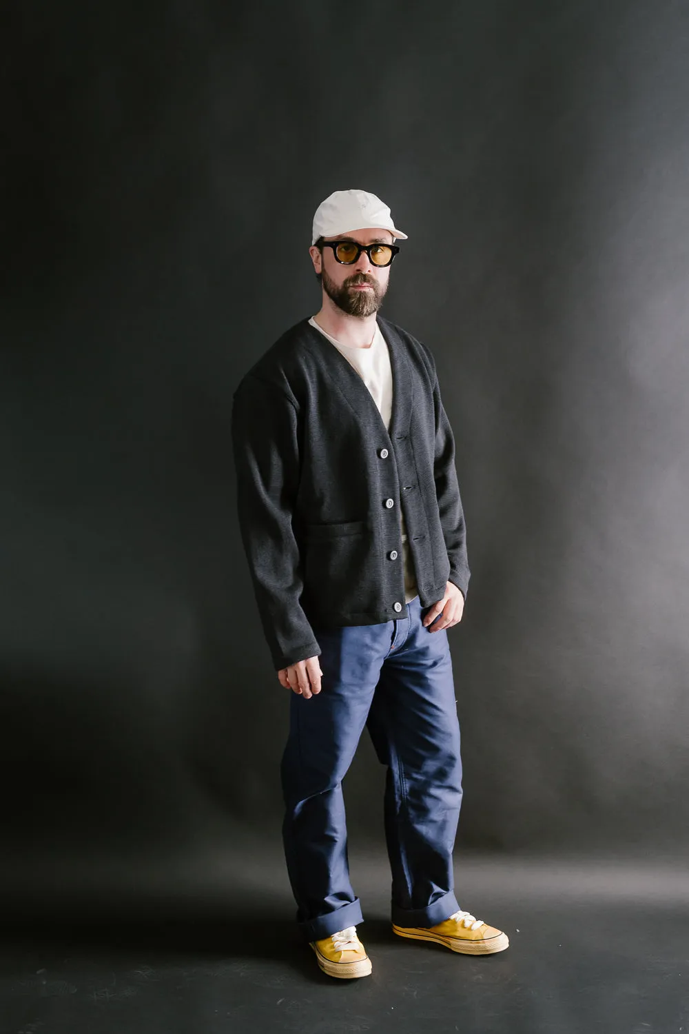 Slouchy Cardigan - Dark Charcoal