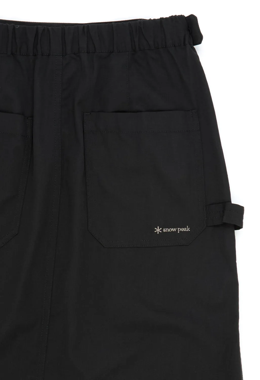 Snow Peak Women's TAKIBI Light Ripstop Skirt - Black