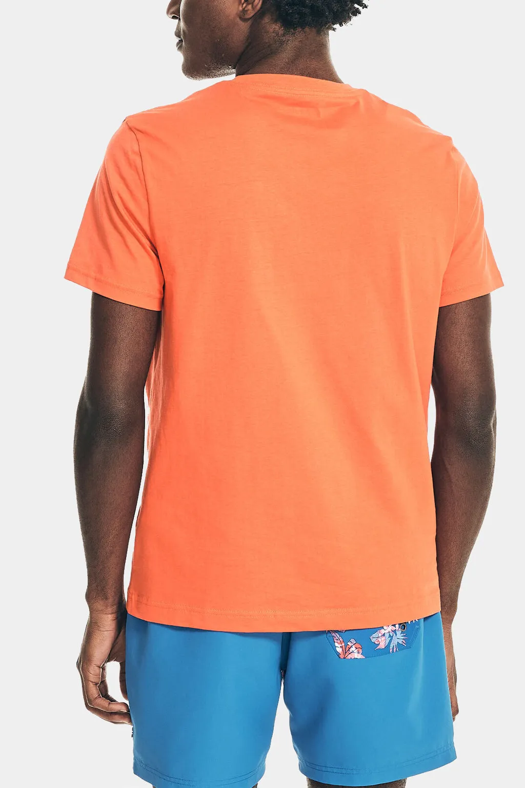 Solid Short Sleeve V- Neck Tee T-Shirt