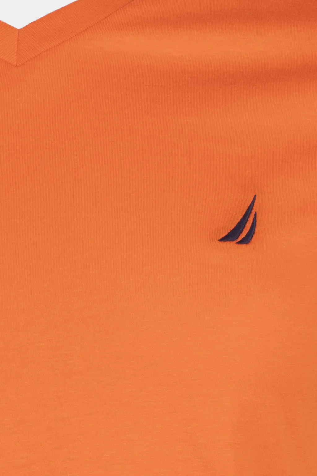 Solid Short Sleeve V- Neck Tee T-Shirt
