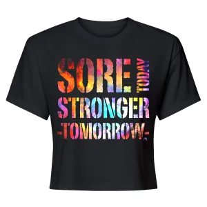 Sore Today Paint Nebula Crop Top T-Shirt