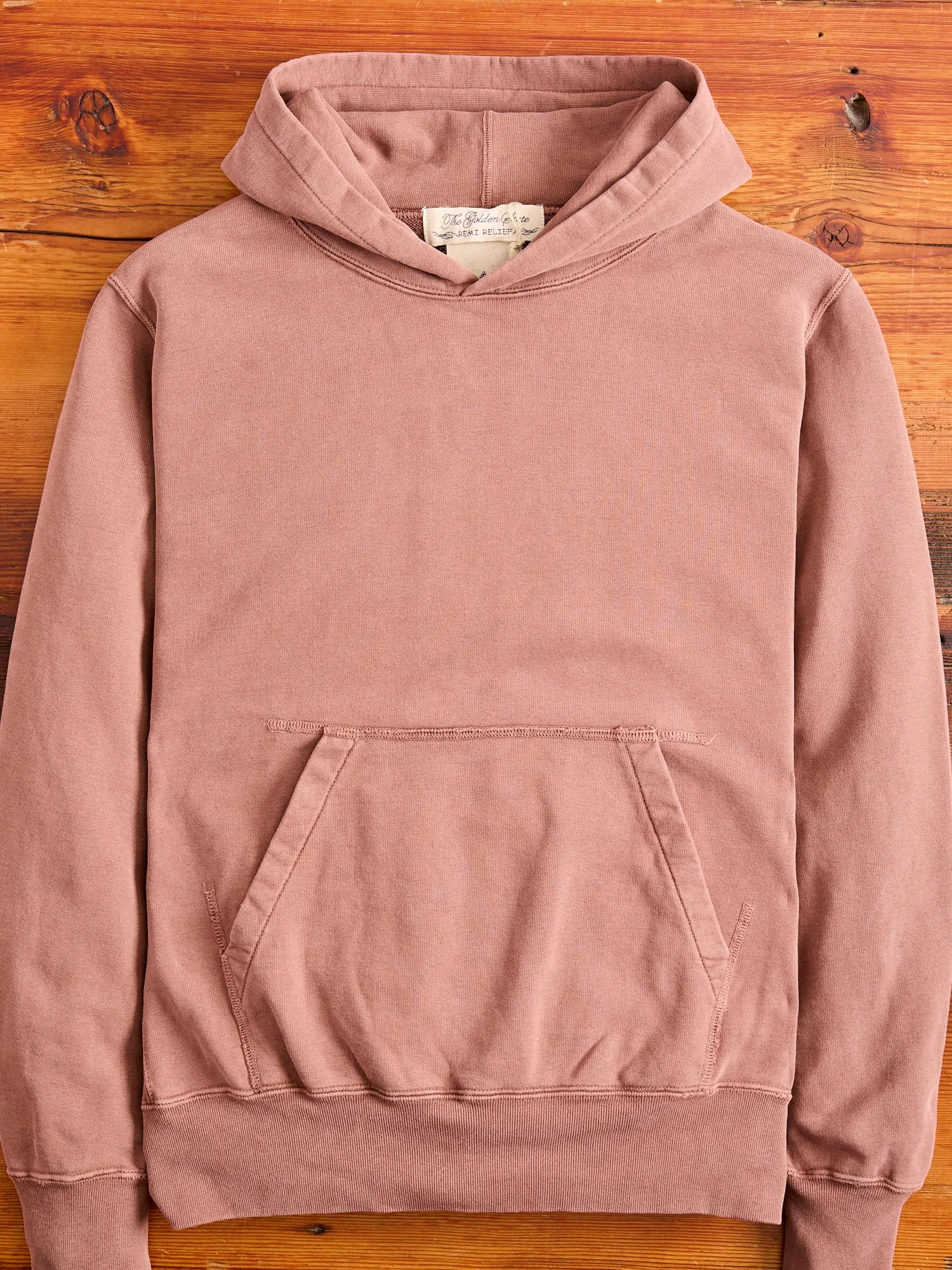 Special Finish Pullover Hoodie in Brown
