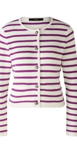 Splurge-Jacket White Violet