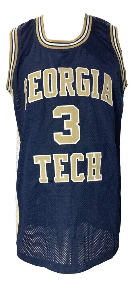 Stephon Marbury Signed Georgia Tech Yellow Jackets Jersey (Beckett) N.Y. Knicks