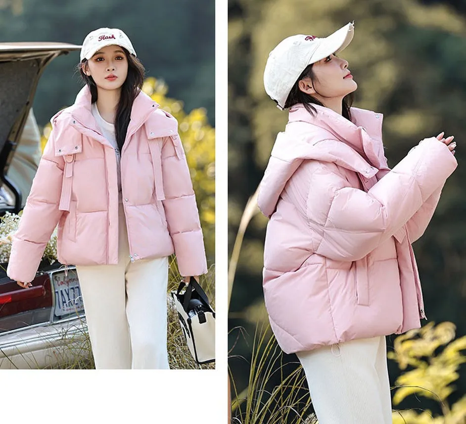 Stylish and Water-resistant Cropped Puffer Jacket for Women