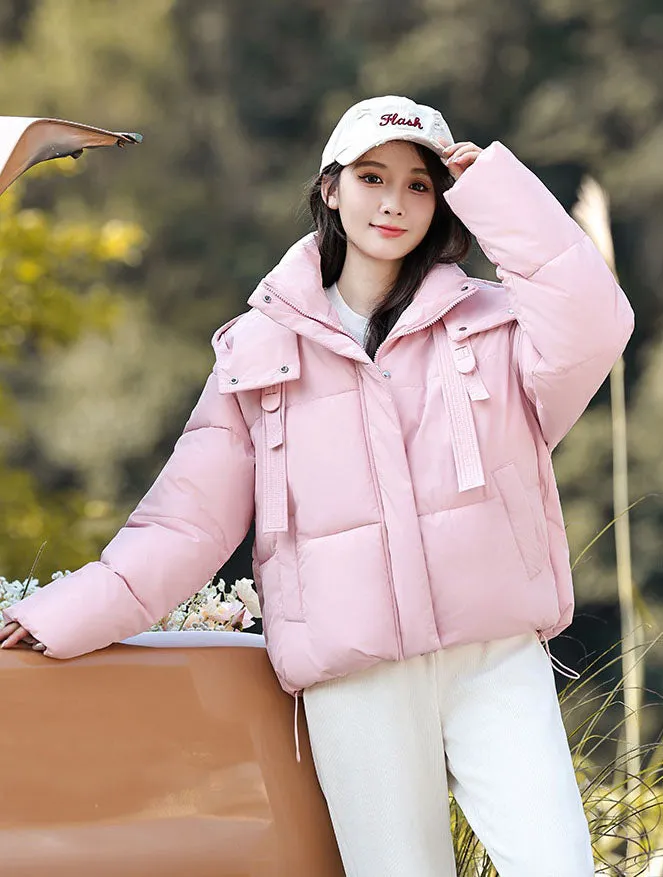 Stylish and Water-resistant Cropped Puffer Jacket for Women