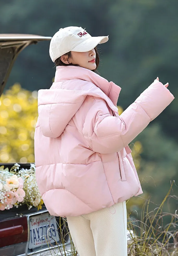 Stylish and Water-resistant Cropped Puffer Jacket for Women