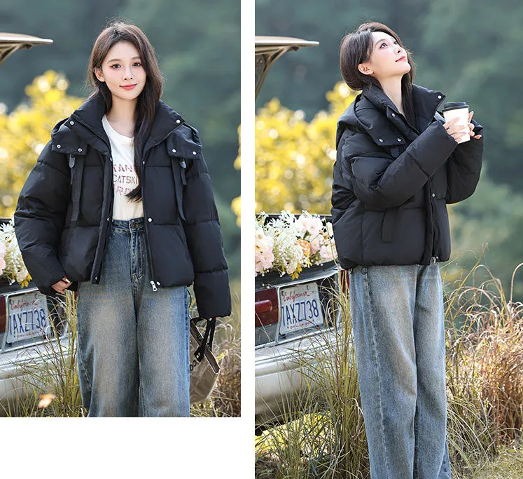 Stylish and Water-resistant Cropped Puffer Jacket for Women