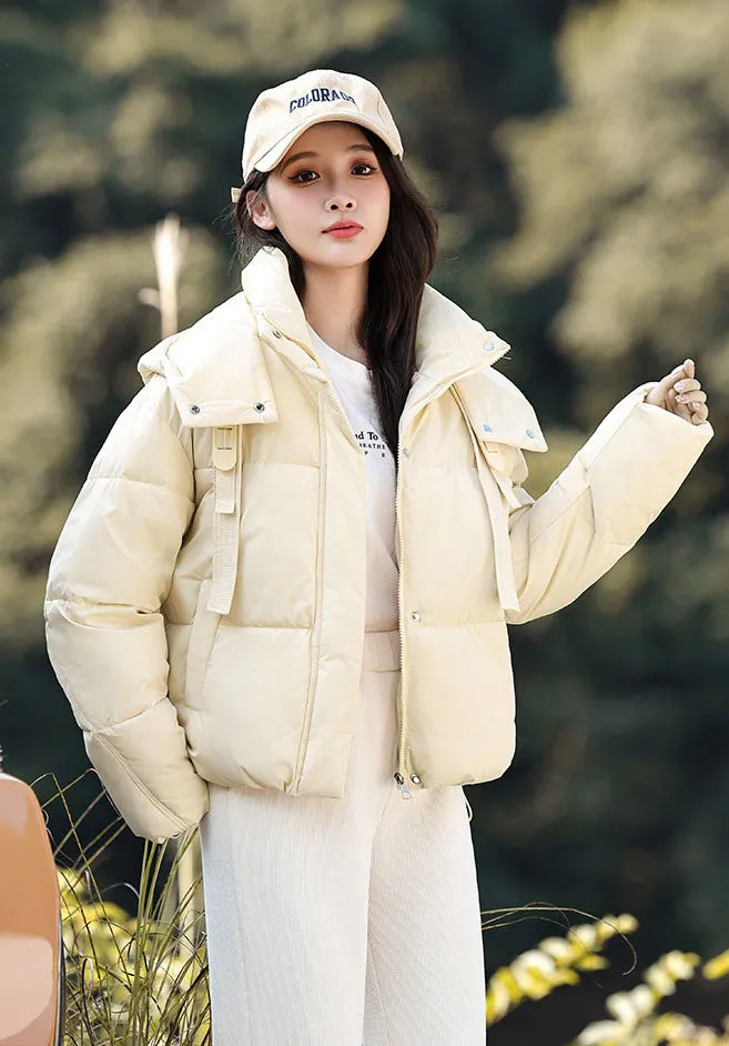 Stylish and Water-resistant Cropped Puffer Jacket for Women