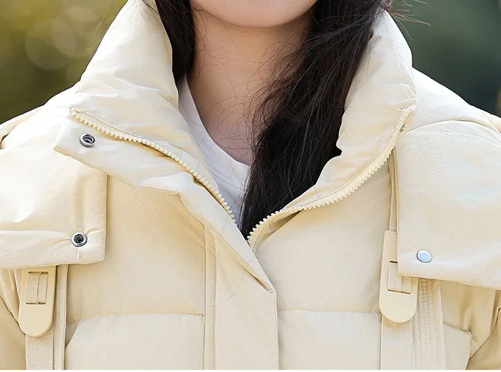 Stylish and Water-resistant Cropped Puffer Jacket for Women