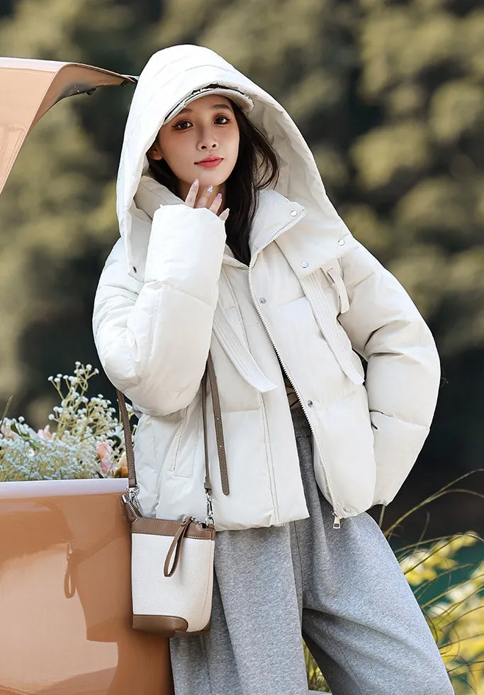 Stylish and Water-resistant Cropped Puffer Jacket for Women