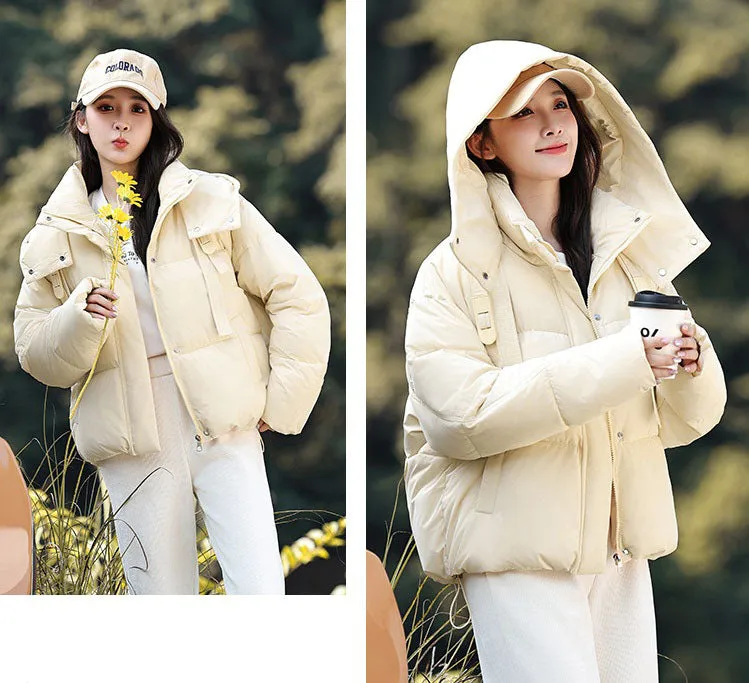 Stylish and Water-resistant Cropped Puffer Jacket for Women