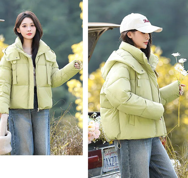 Stylish and Water-resistant Cropped Puffer Jacket for Women