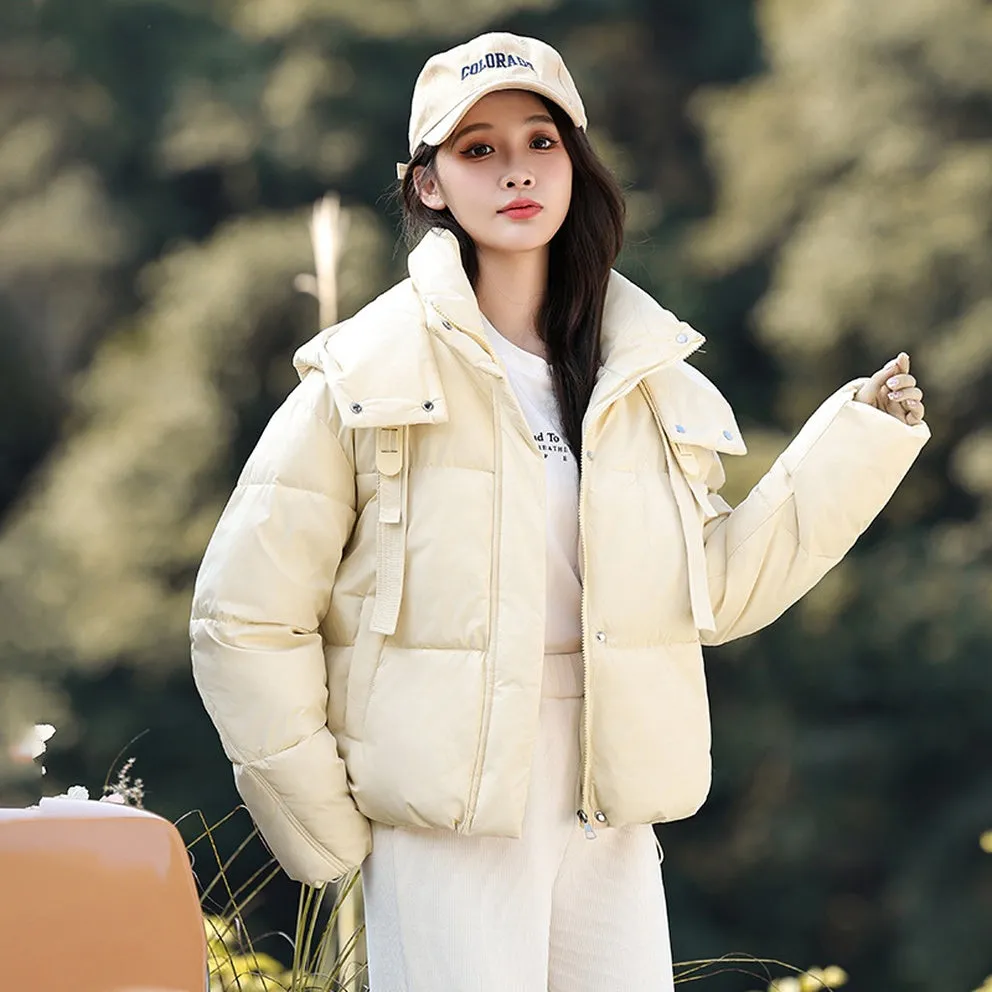 Stylish and Water-resistant Cropped Puffer Jacket for Women