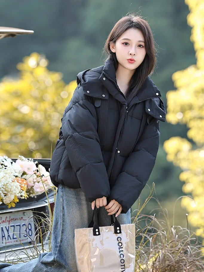 Stylish and Water-resistant Cropped Puffer Jacket for Women