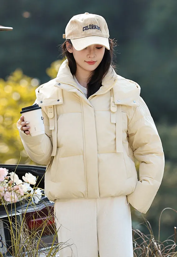 Stylish and Water-resistant Cropped Puffer Jacket for Women