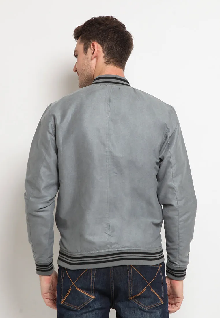 Suede Bomber Jacket