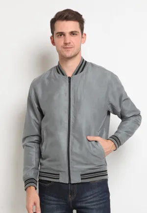Suede Bomber Jacket