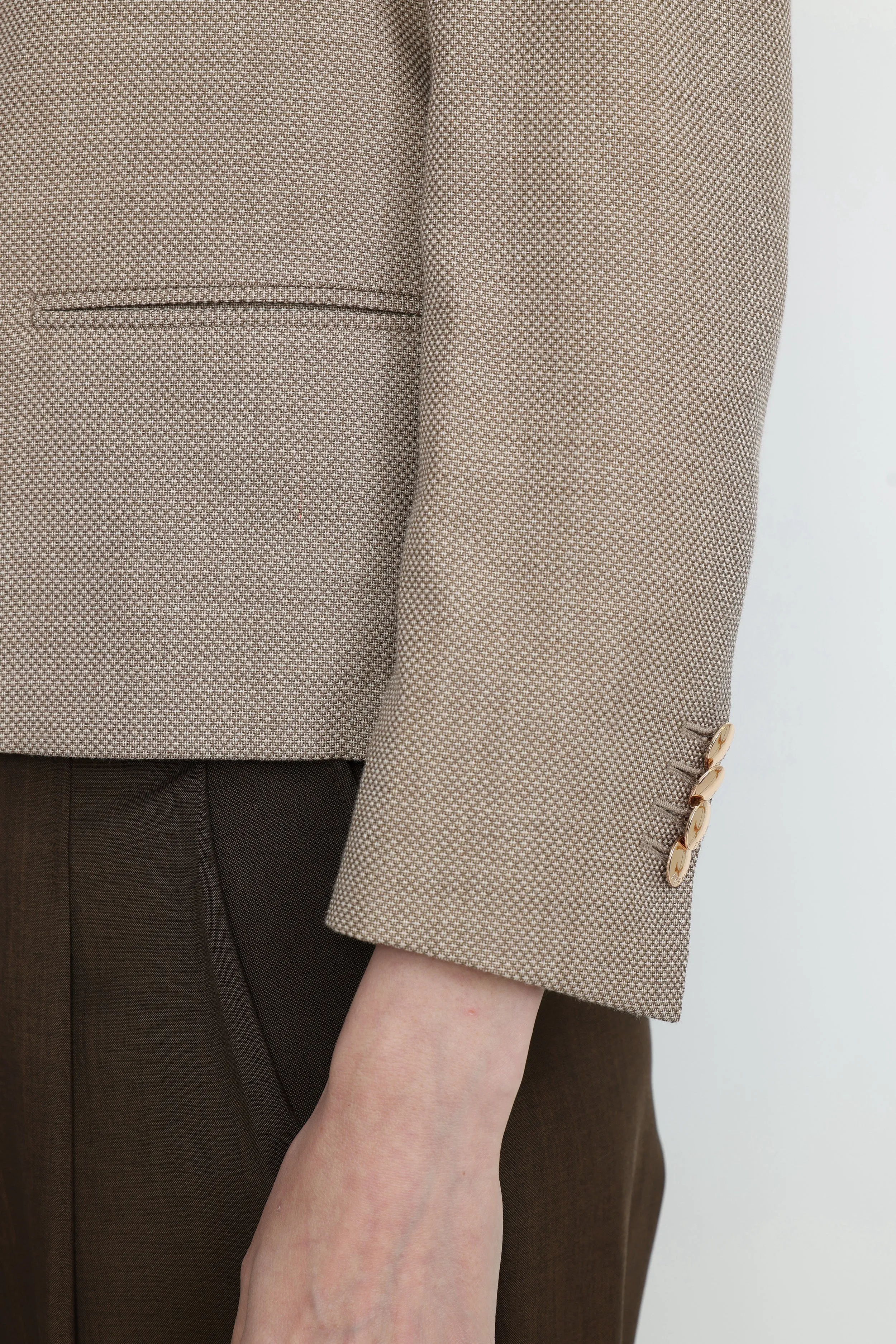 Sunshine Coast Cropped Jacket in Beige