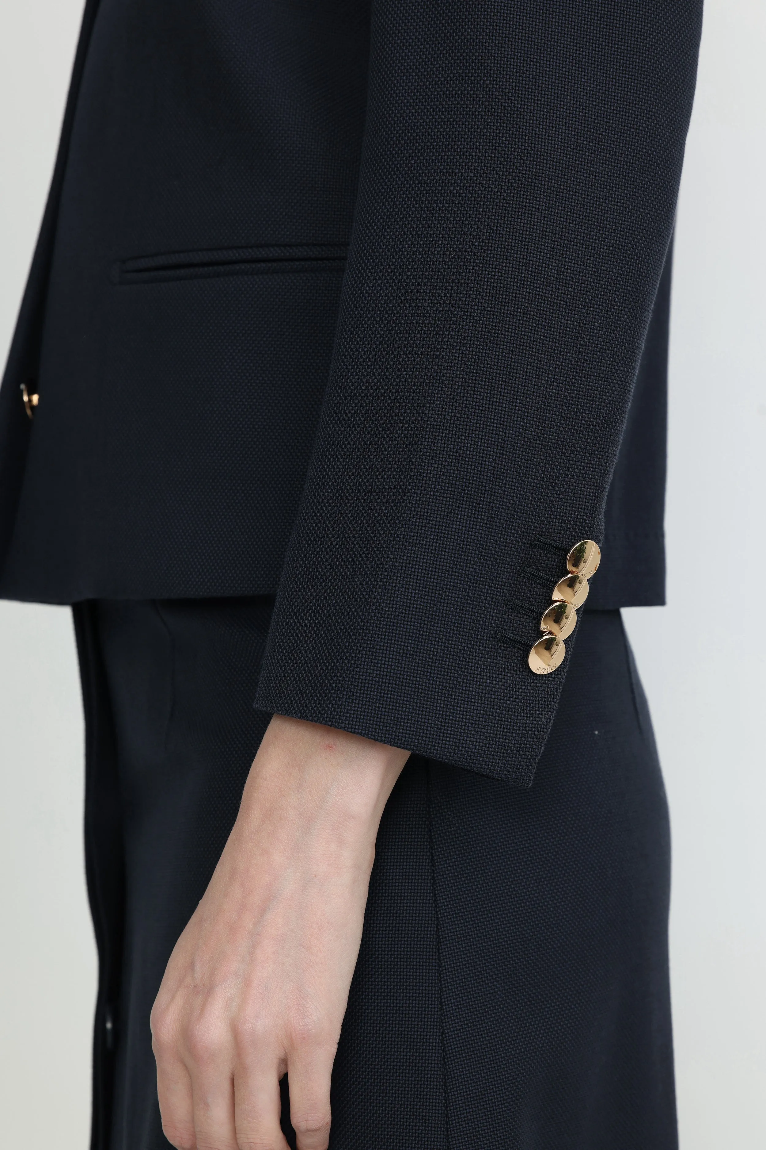 Sunshine Coast Cropped Jacket in Dark Navy