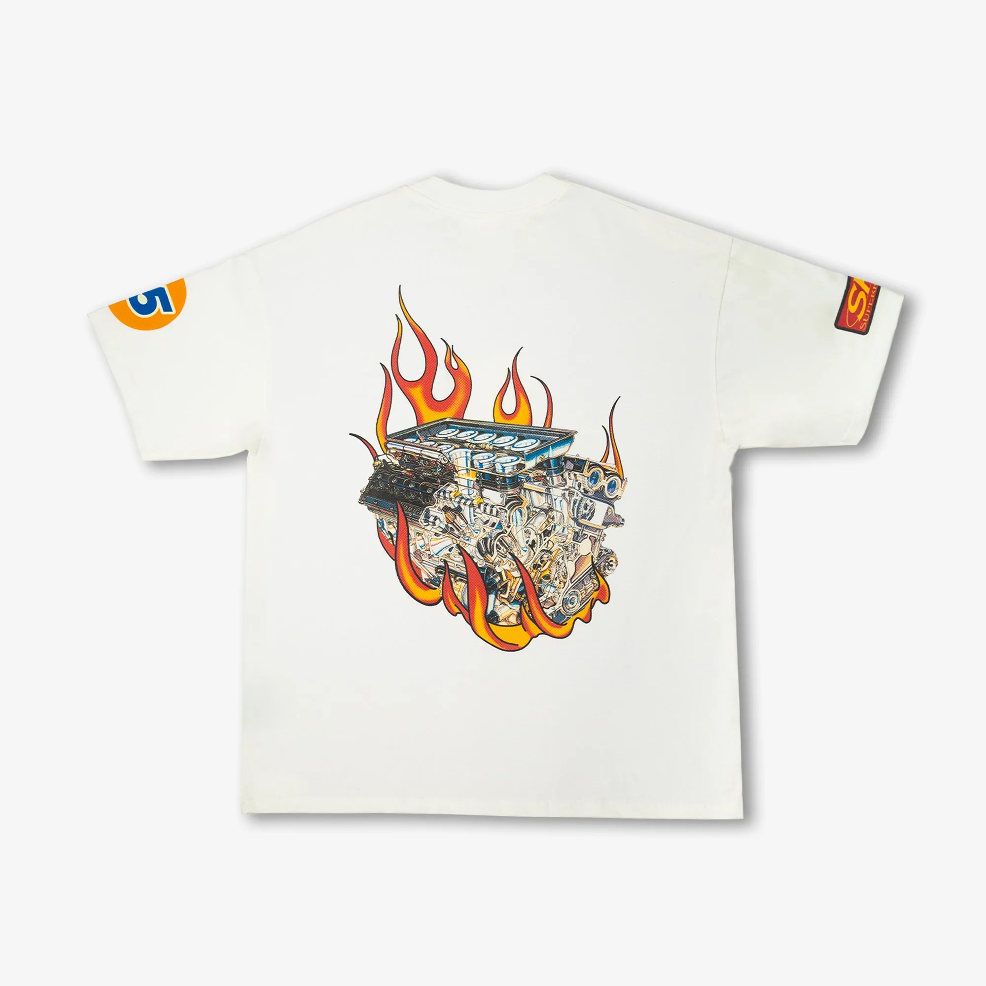 Superkicks | BUMPER STICKER TEE  { OFF WHITE