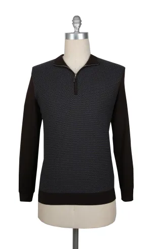 Svevo Parma Brown 1/4 Zip Sweater
