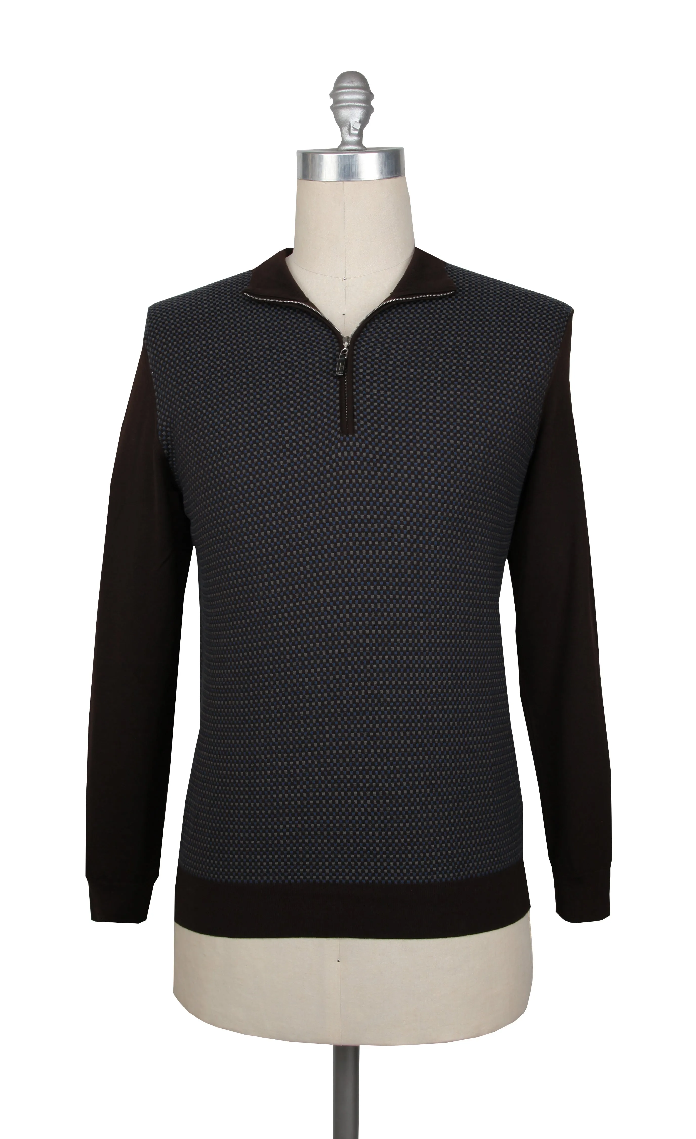 Svevo Parma Brown 1/4 Zip Sweater