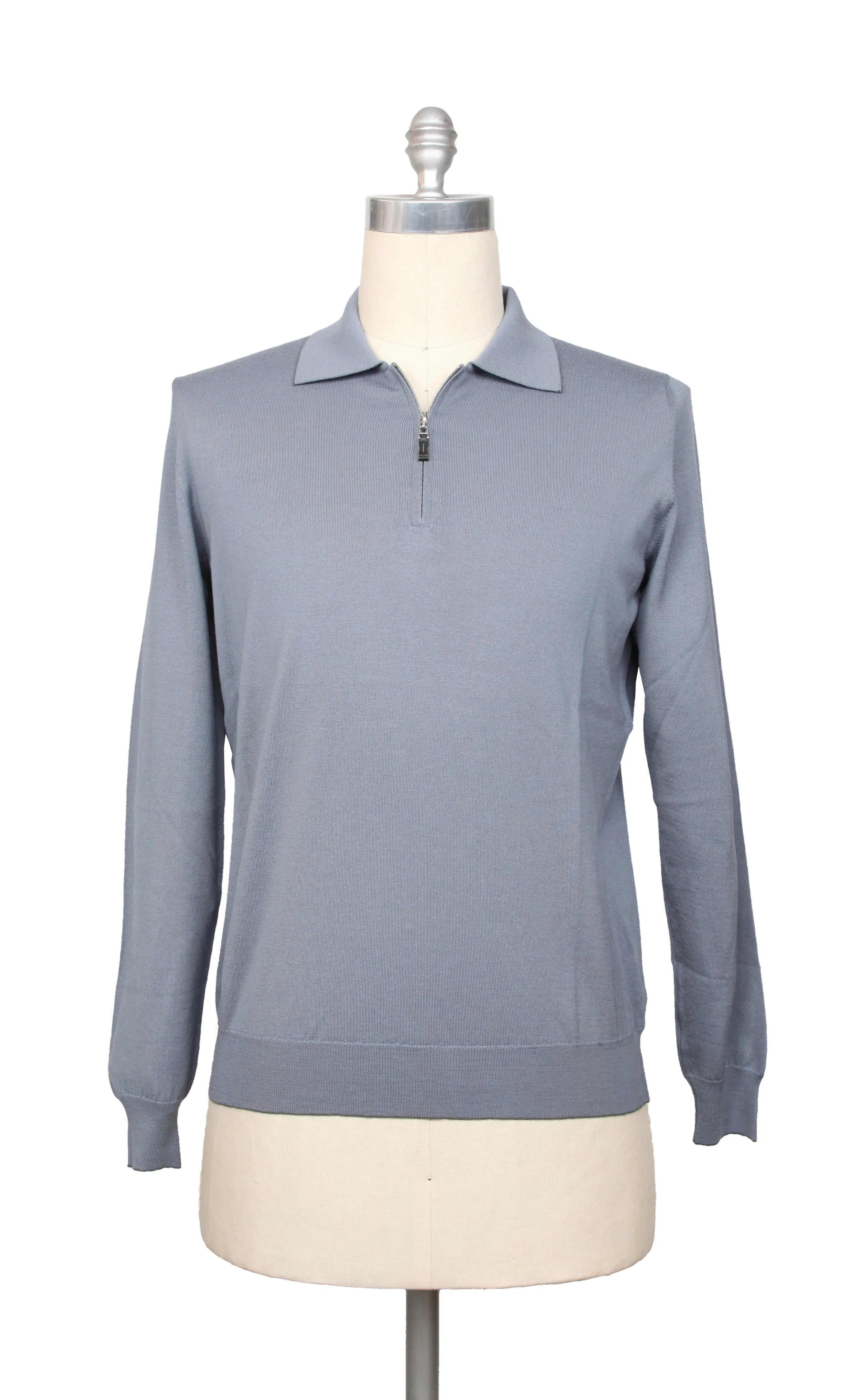 Svevo Parma Gray 1/4 Zip Polo Sweater