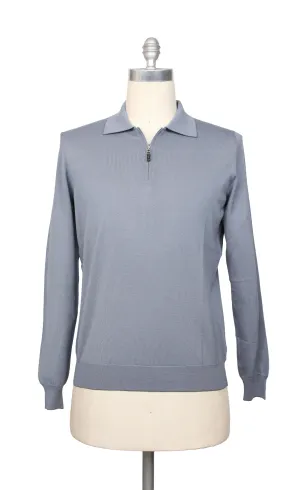 Svevo Parma Gray 1/4 Zip Polo Sweater