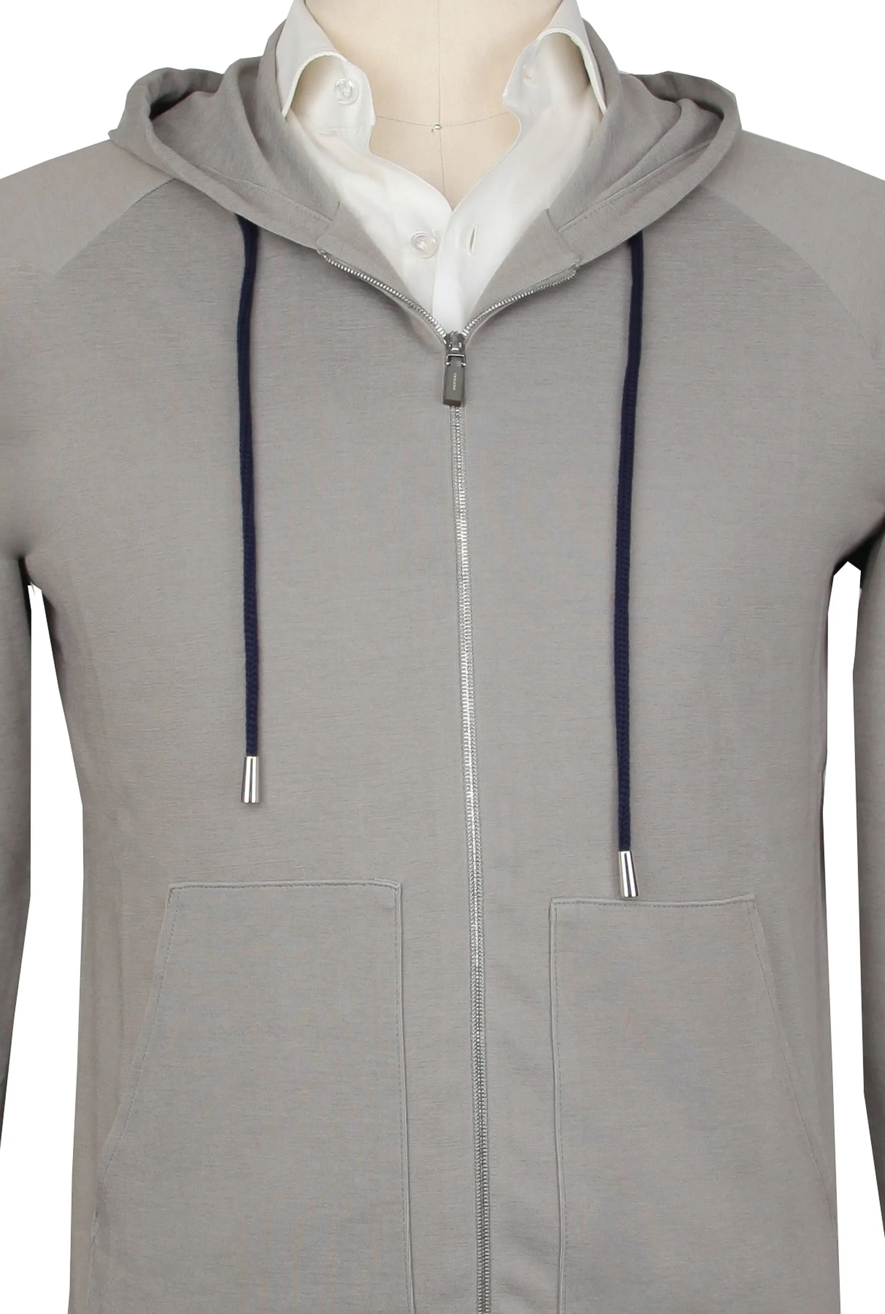 Svevo Parma Gray Hooded Sweater