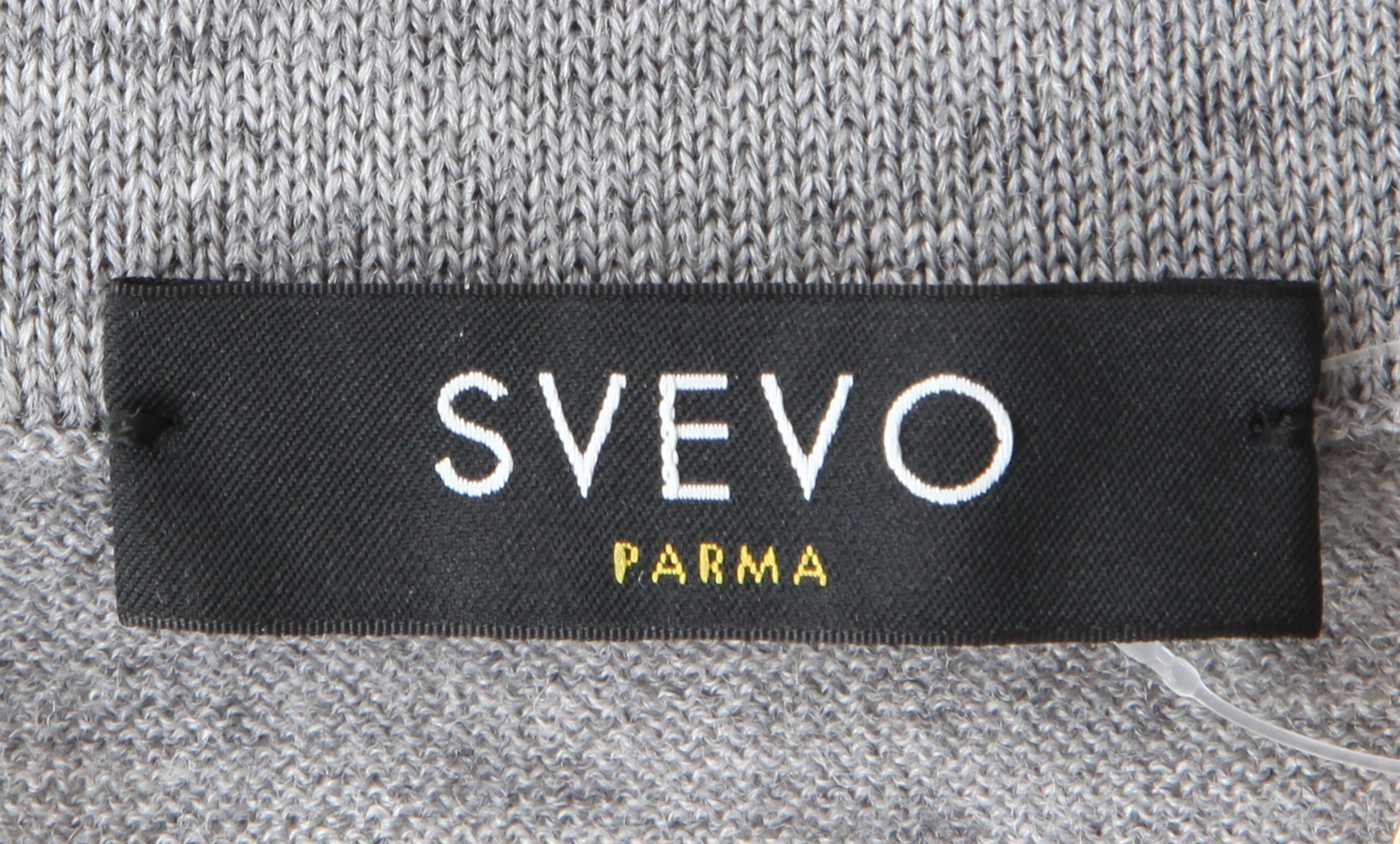 Svevo Parma Light Gray 1/4 Zip Polo Sweater