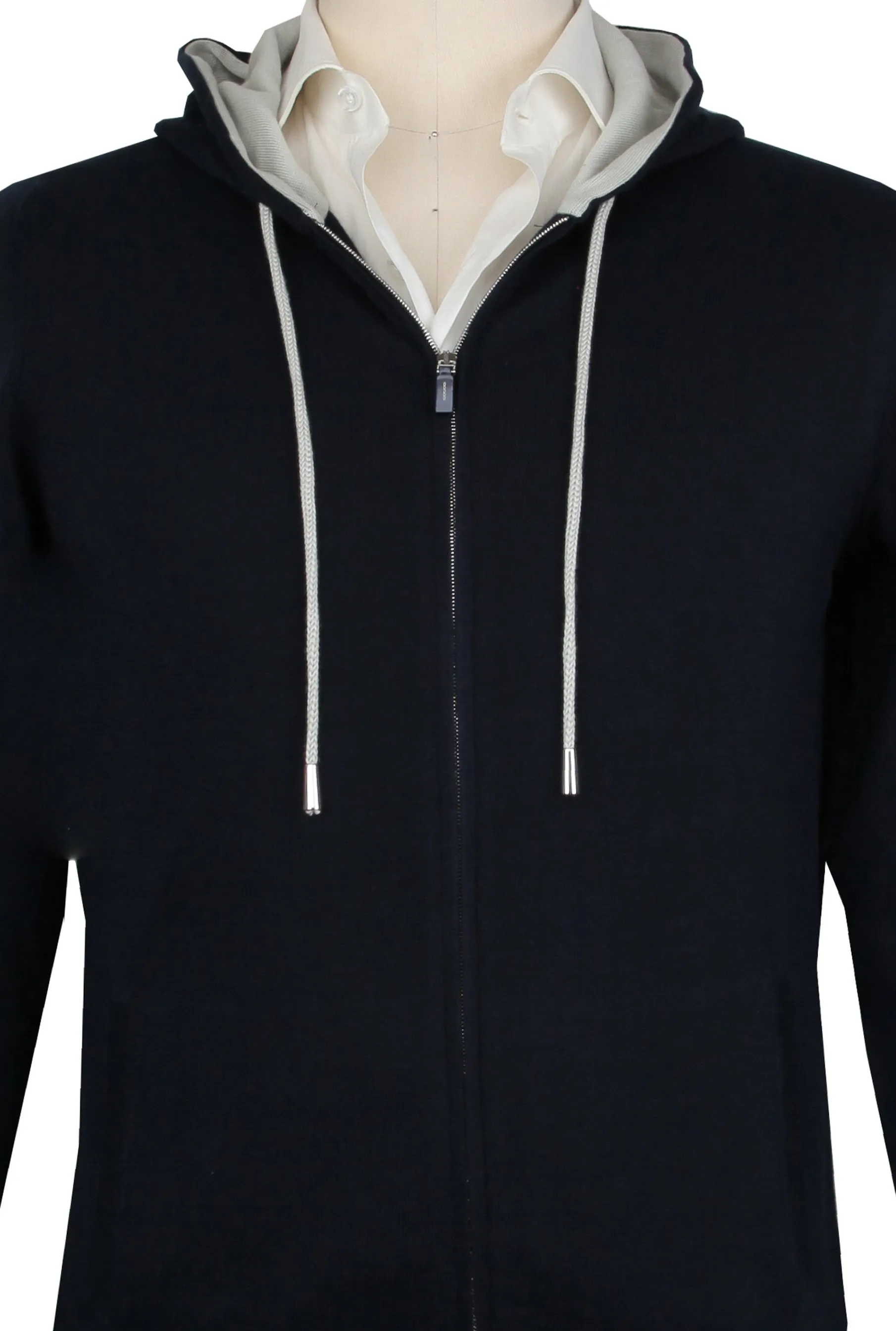 Svevo Parma Midnight Navy Blue Hooded Sweater