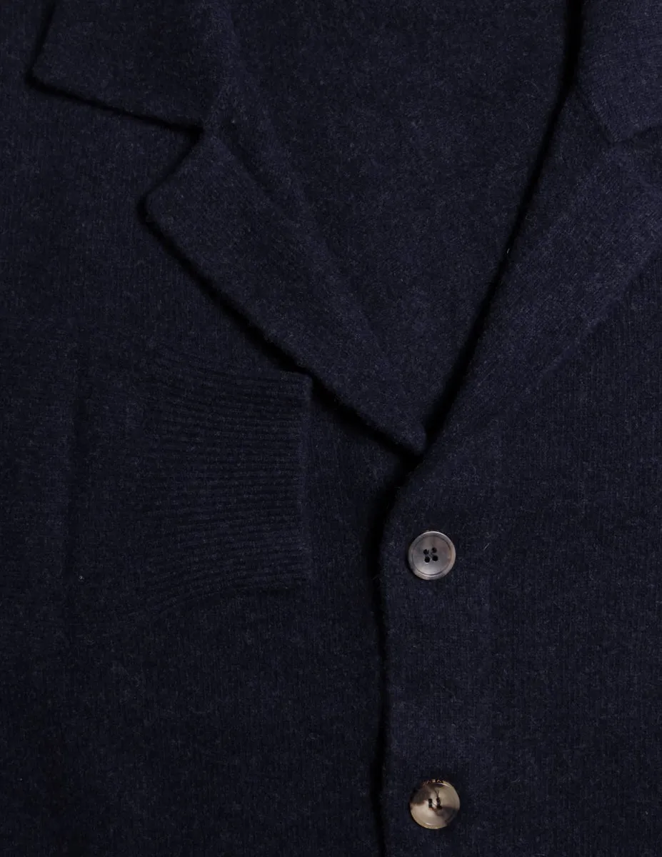 Svevo Parma Midnight Navy Blue Shawl Sweater