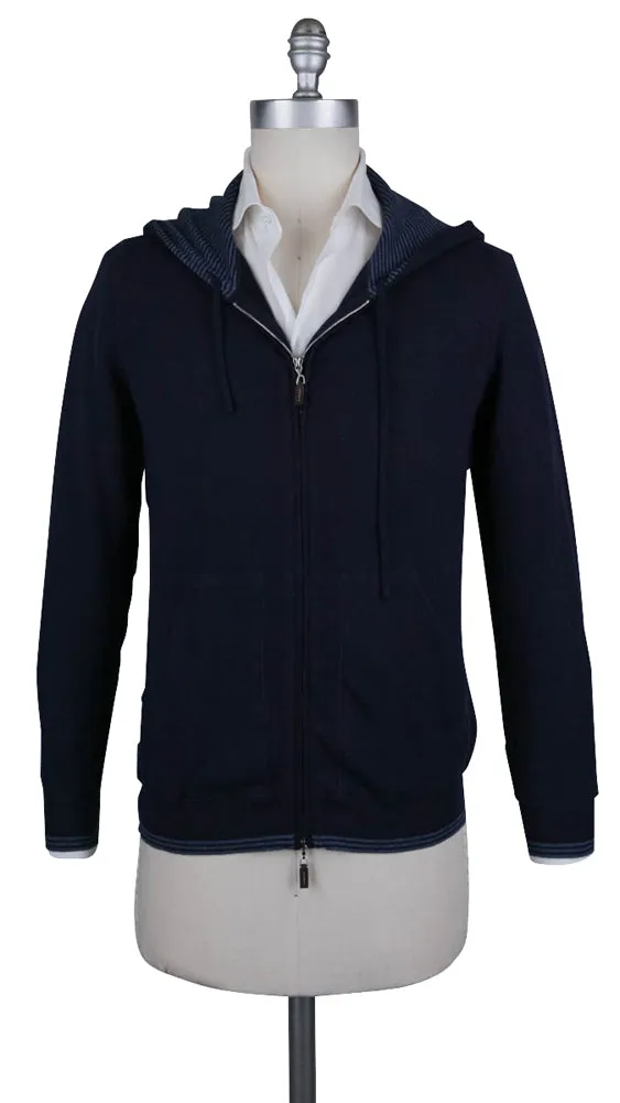 Svevo Parma Navy Blue Hooded Sweater