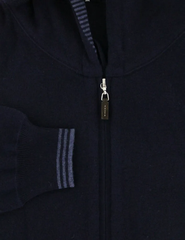 Svevo Parma Navy Blue Hooded Sweater