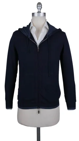 Svevo Parma Navy Blue Hooded Sweater