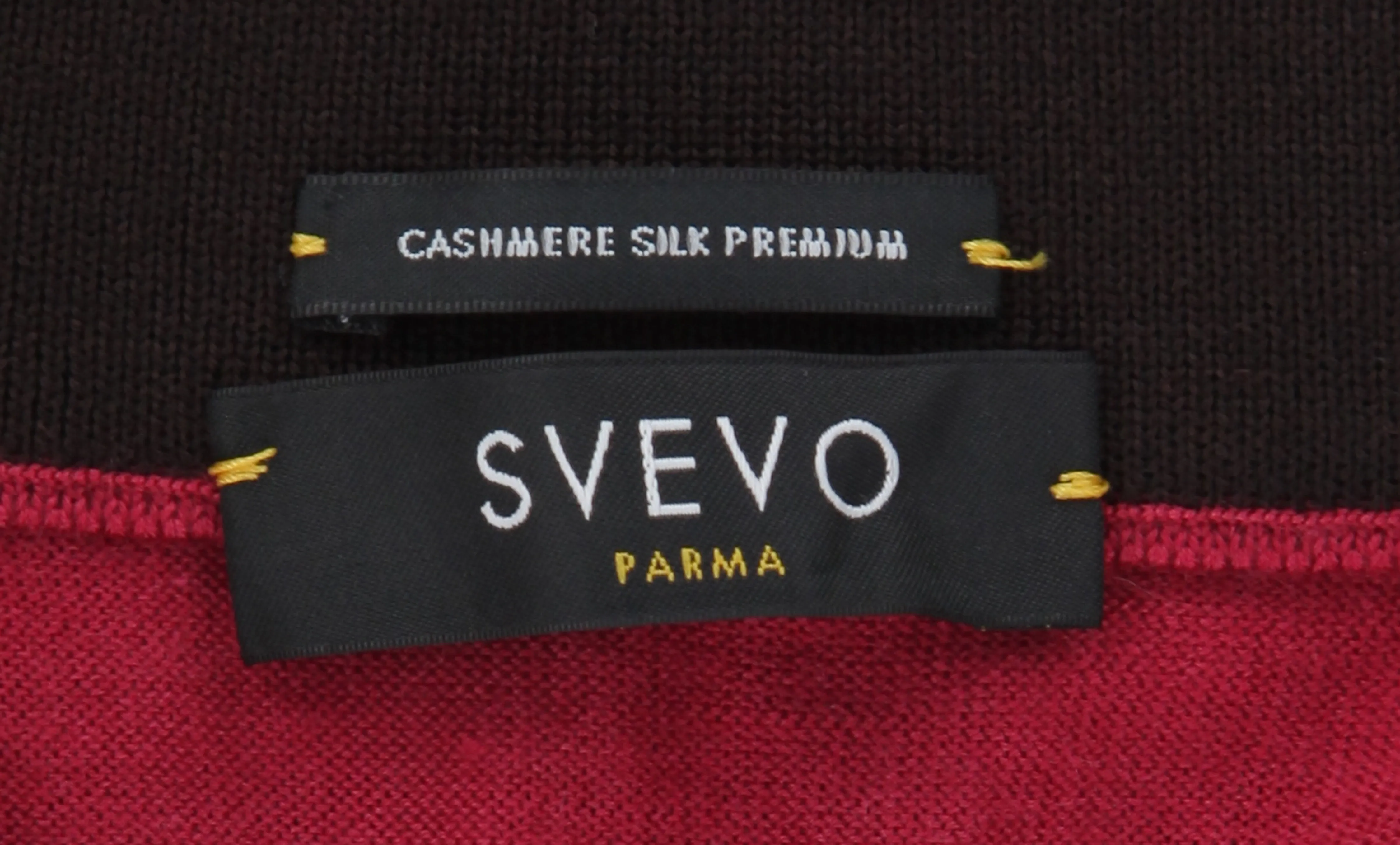 Svevo Parma Red 1/4 Zip Sweater