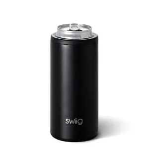Swig 12oz Skinny Can Cooler-Matte Black