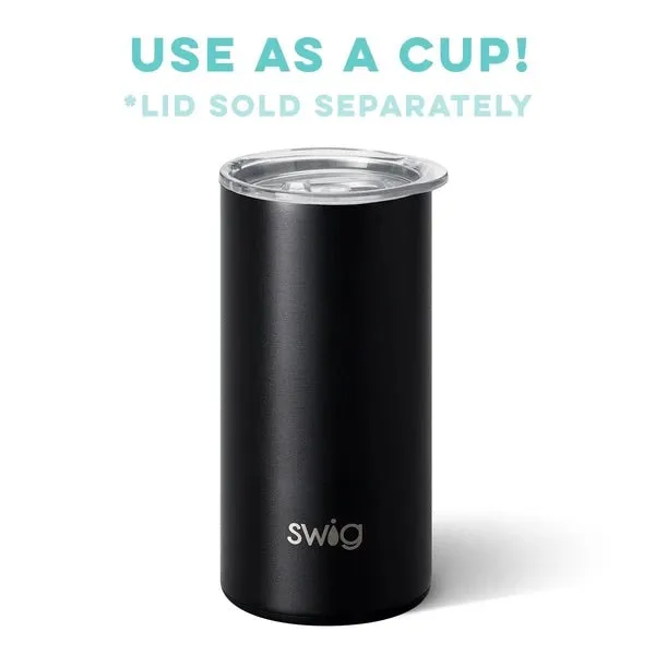 Swig 12oz Skinny Can Cooler-Matte Black