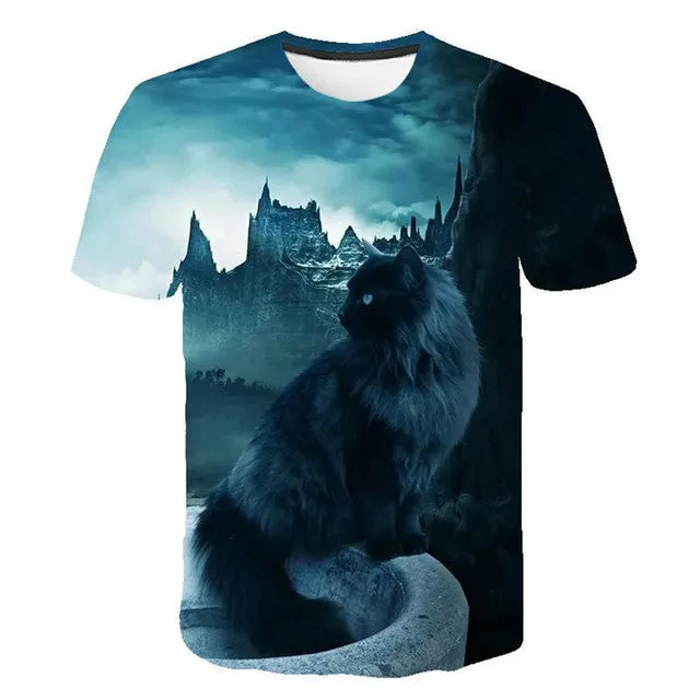 T-shirt 3D Cats Print Shirt