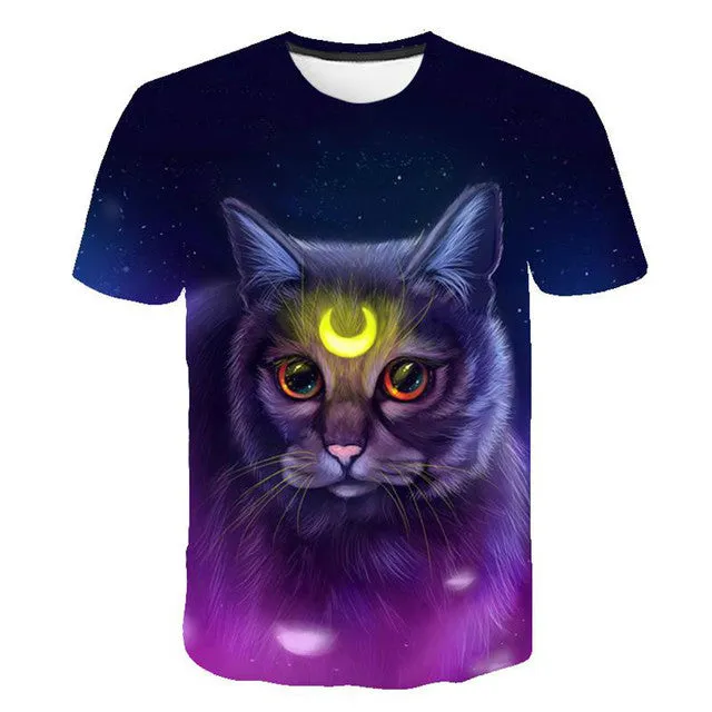 T-shirt 3D Cats Print Shirt