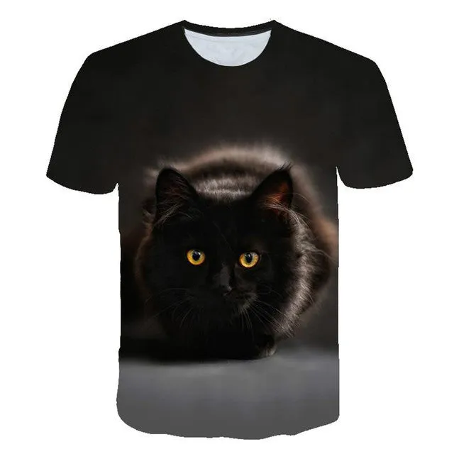 T-shirt 3D Cats Print Shirt