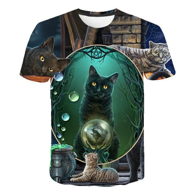 T-shirt 3D Cats Print Shirt