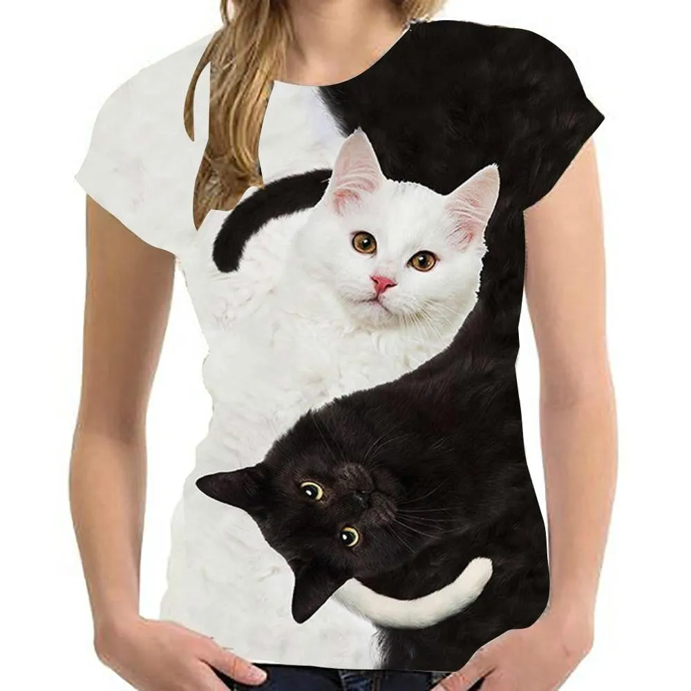 T-shirt 3D Cats Print Shirt