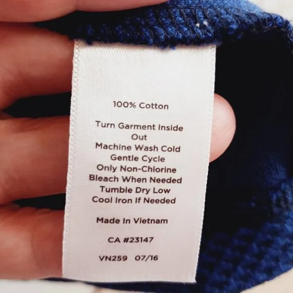 Talbots Jacket Shawl Collar Seaming Detail Half Zip Moto Style Blue Petite Large