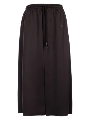 Techno Cotton Midi Skirt