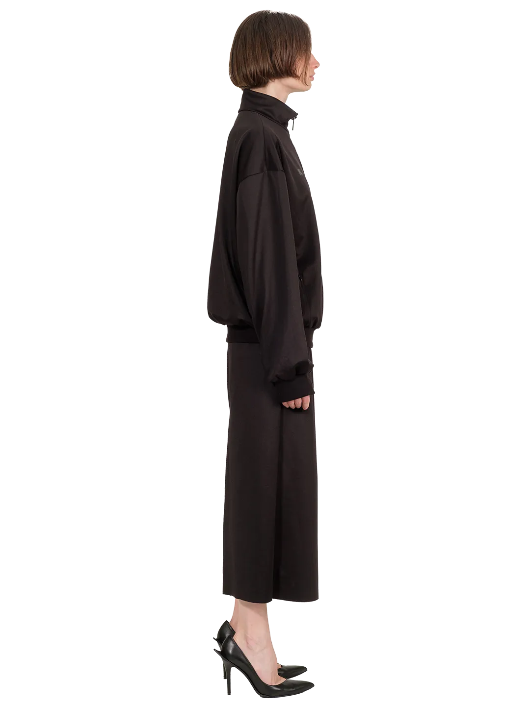 Techno Cotton Midi Skirt