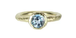 Textured Bezel Ring