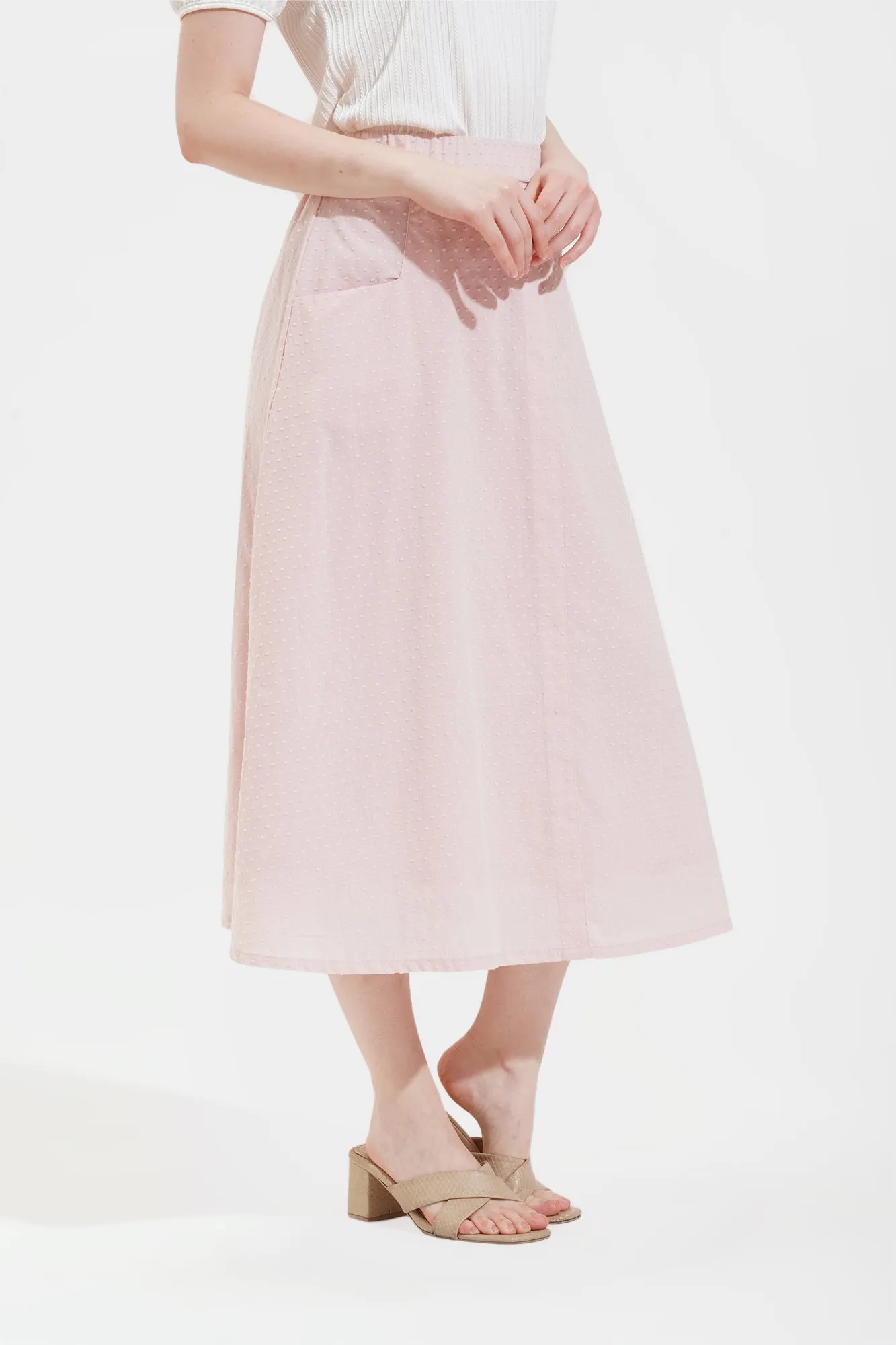 Textured Midi Skirt