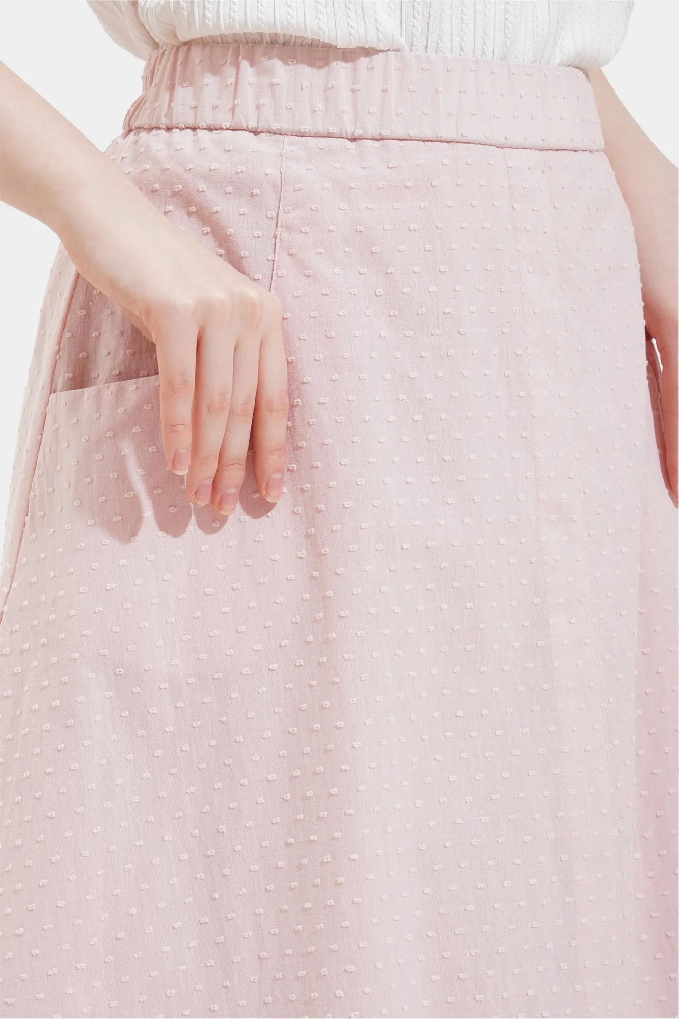 Textured Midi Skirt